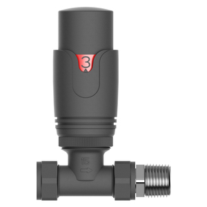 AVONFLOW vendita calda DN15 DN25 valvole termostatiche nere antracite TRV - Product Image 5