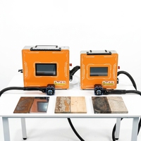 Machine de nettoyage au laser à fibre pulsée portable 200W 300W 500W, décapant de rouille et de peinture portatif, refroidi par air