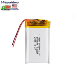 All'ingrosso batteria ai polimeri di litio 502540 batterie Lipo ricaricabili <span class=keywords><strong>3.7V</strong></span> <span class=keywords><strong>500mAh</strong></span> con 502540 pcb e filo <span class=keywords><strong>500mAh</strong></span> <span class=keywords><strong>3.7V</strong></span> <span class=keywords><strong>Li</strong></span> <span class=keywords><strong>Po</strong></span> - Product Image 1