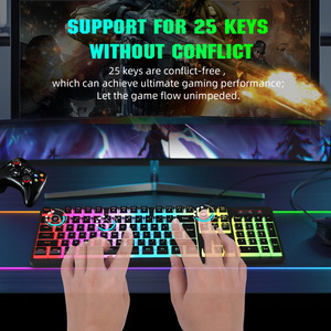 Bộ bàn phím và chuột chơi game có dây Bộ chơi game Clavier souris chơi game Clavier ET souris có dây - Product Image 4