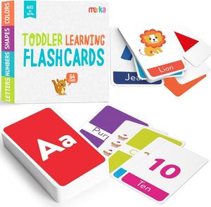 Cartes flash éducatives personnalisées pour enfants : Apprentissage précoce <span class=keywords><strong>de</strong></span> l'alphabet, des nombres, des mots fréquents, <span class=keywords><strong>de</strong></span> la mathématique et matériel pédagogique préscolaire - Product Image 3