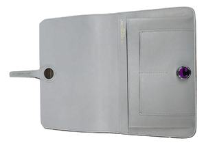 Portefeuille Femme Long Fonctionnel RFID Fermeture à Bouton Véritable Cuir Tanné Végétal Broderie Perle Serrure Décoration Bonbons - Product Image 2