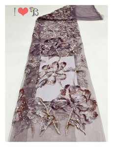 Blinglace <span class=keywords><strong>afrique</strong></span> dentelle tissu paillettes maille luxe tissu mariage dentelle tissu fantaisie Tulle broderie paillettes - Product Image 4
