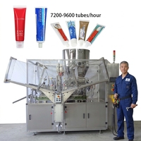 Machine de remplissage automatique de tubes haute vitesse GMP pour crème cosmétique et dentifrice multicolore à rayures