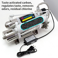 Purificateur d'eau électrique UV à ultrafiltration en 3 étapes, filtre en acier inoxydable pour évier, utilisation extérieure, traitement de l'eau potable