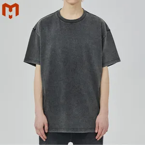 Camiseta de manga corta de algodón con diseño OEM para hombre, camiseta transpirable de retales de malla trasera suave y ajustada para hombre