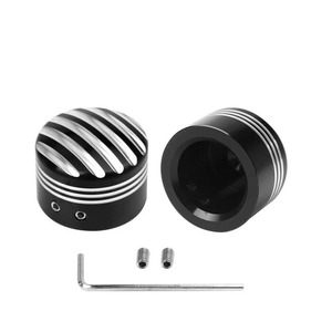 Accesorios de motocicleta cubierta de tuerca de tapa de eje delantero cortado para Harley Softail Sportster <span class=keywords><strong>Iron</strong></span> <span class=keywords><strong>883</strong></span> XL 1200 negro - Product Image 5