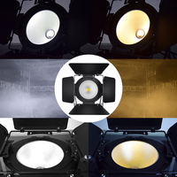 Projecteur de scène professionnel Slim Par COB LED 100W/150W/200W, corps en aluminium, émission blanc chaud, DMX512, IP33, 3200K-6500K