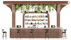 Mostrador de Bar de hotel personalizado Diseño Mostrador de Bar de cóctel comercial - Product Image 2