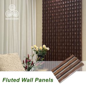 Revêtement mural composite MUMU, panneaux <span class=keywords><strong>de</strong></span> construction pour l'<span class=keywords><strong>immobilier</strong></span>, bardage mural en bois 3D - Product Image 5