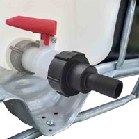 Connecteur de valve de réservoir d'eau S60 x 6 IBC pour connecteurs de tuyau d'arrosage raccords adaptateur de tuyau de réservoir d'eau vanne de remplacement bout à bout d'eau