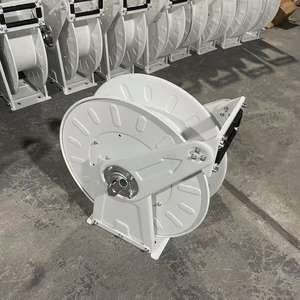 ม้วนสายยางอัตโนมัติ Meclube ราคาโรงงาน 10 เมตร ผลิตจากเหล็กหล่อ รองรับหลายประเภทของเหลว ขนาด 1 นิ้ว สีขาว 1.6MPa ใช้ได้กับน้ำมันเบนซิน ดีเซล น้ำมันก๊าด - Product Image 5