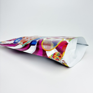 Túi đứng BOPP tùy chỉnh có khóa kéo, cửa sổ trong suốt tái sử dụng, hàn nhiệt, dùng để đóng gói kẹo, in logo và màu sắc tùy chỉnh - Product Image 3