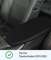 Couverture de l'accoudoir de la console centrale de l'intérieur de la voiture pour TOYOTA Avalon 2018-2024 Noir