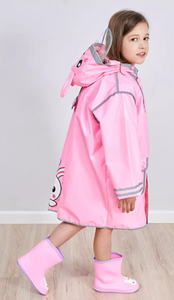 Impermeable Desechable de Plástico con Dibujos Animados para Niños, para una Sola Persona, para Viajes, Hecho en China, Venta Caliente - Product Image 5