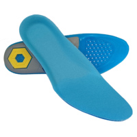Nouvelles semelles de sport en gel souple pour hommes en TPE tricolore, souples et confortables, antidérapantes et absorbant les chocs.