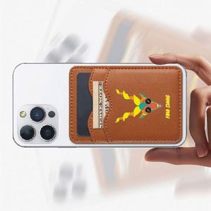 Tarjetero Delgado de Aluminio y Cuero para Hombre, con Correa para el Dedo, Novedoso, para Cartera, Funda de Teléfono, Tarjeta de Identificación - Product Image 6