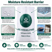 Sac tissé en PP blanc de 20 kg, 25 kg, 50 kg, imprimé sur mesure, antidérapant, haute capacité de charge, avec impression couleur pour l'emballage de poudres