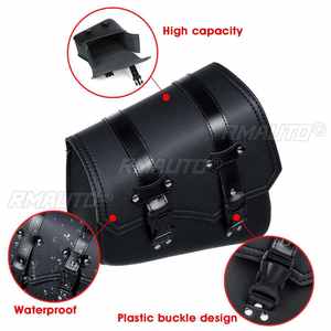 Sacs de selle de moto, sac à outils côté gauche et droit, pochette de rangement pour bagages, sac de selle en cuir PU universel pour Honda/Yamaha/Suzuki - Product Image 3