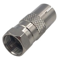 F macho a TV hembra conector de cable coaxial RF conector de bloque de terminales para antena de TV STB