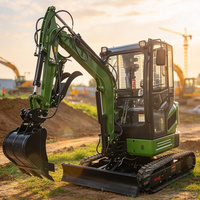 Mini-excavatrice compacte CE EPA Euro5 3,5 tonnes, équipement de terrassement rural