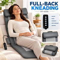 Matelas de massage chauffant multifonctionnel électrique à pression intégrale avec coussinets de relaxation pour le dos