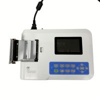Équipement hospitalier Électrocardiographe Moniteur ECG portable Écran tactile 3 canaux Machine d'électrocardiogramme ECG/EKG pour soins intensifs