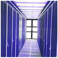 Rack de serveur réseau W-TEL sur mesure 42U 19 pouces Micro centre de données SPCC Acier froid modulaire IP67 Étanche à l'eau et à la poussière Allée froide