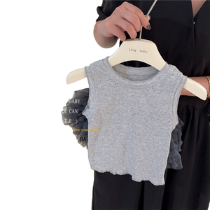 Vestido Informal de Lana para Niñas de 2 a 3 Años, Estilo Americano, Libre de Impuestos en EE. UU., Conjunto de Dos Piezas para Verano, Chaleco + Minifalda Plisada, Vestidos para Niñas - Product Image 5