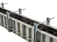 Système de coffrage en alliage d'aluminium pour dalles de table, unité de panneau grand format pour sols/murs modernes, durables et très efficaces sur de grandes surfaces