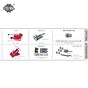 Mesin Bor Mikro SX1L dengan Meja Kerja Panjang 400x145mm, Kecepatan Spindle Variabel, Mesin Frais SIEG - Product Image 4