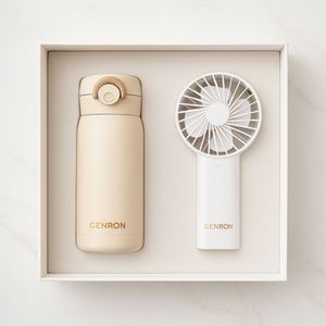 Set de Regalo Corporativo con Logotipo Personalizado, Abanico de Mano con Paraguas, para Cumpleaños, Navidad, Promociones, Caja de Lujo Incluida - Product Image 2
