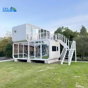 Apple cabin KHÁCH SẠN CĂN HỘ 1 phòng ngủ 1 nhà bếp 1 PHÒNG TẮM 1 phòng khách 1 sân Thượng Hiện Đại sửa đổi thép container nhà - Product Image 1