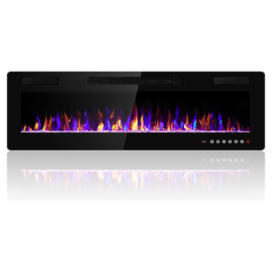 Caminetto Elettrico Fluttuante <span class=keywords><strong>con</strong></span> Grande Schermo da 60 Pollici, 220V, Caminetto Elettrico a LED da <span class=keywords><strong>Parete</strong></span> <span class=keywords><strong>con</strong></span> Telecomando - Product Image 2