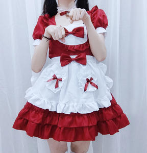 2026 RUIKE OEM Vestido de Criada Japonés <span class=keywords><strong>Sexy</strong></span> Color Crema, <span class=keywords><strong>Disfraz</strong></span> de Criada Little Sweetheart, Vestido Lolita, <span class=keywords><strong>Disfraz</strong></span> de Cosplay de Criada para Espectáculos Escénicos - Product Image 2
