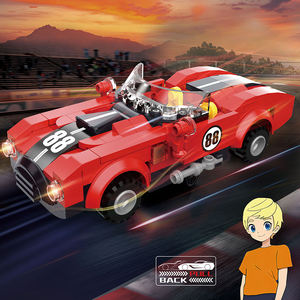 COGO 173 Piezas Novedad Ladrillos de Plástico ABS Coche de Carreras a Fricción Juguetes Educativos de Bloques de Construcción - Product Image 6