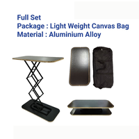 Table pliante en aluminium TongJie avec graphismes entièrement personnalisables, sac de transport Oxford gratuit, comptoir publicitaire pour salon professionnel