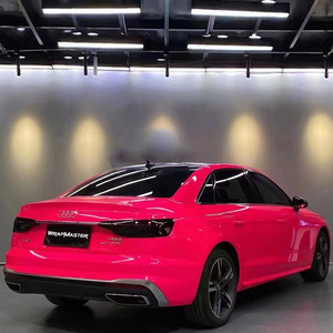 WRAPMASTER 1.52*17 mètres, film de protection de voiture de course personnalisé, peinture originale brillante rose fluorescente - Product Image 2