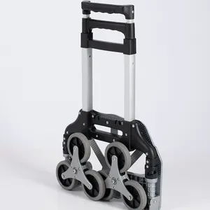Chariot à main pliable en aluminium Chariot d'escalier portable polyvalent Chariot léger pour bagages