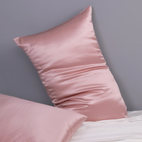 100% draps en soie 4 pièces-ensemble de literie de luxe en soie de mûrier taie d'oreiller reine