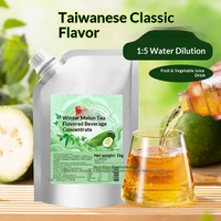 Boisson concentrée aromatisée à la melon d'hiver, à base de fruits et légumes, pour des boissons rafraîchissantes et des recettes de cocktails variés
