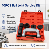 Kit d'outils extracteurs de rotules universelles en acier au carbone robuste (10 pièces) pour la réparation de châssis de voiture - Vente directe usine