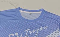 Camiseta Deportiva Personalizada de Secado Rápido, Cuello Redondo, Poliéster, para Maratón, con Impresión DTF y Logotipo de Patrocinador