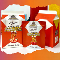Boîte et sac holographiques en Mylar anti-odeur pour impression numérique, emballage Mylar 3.5 pour sachets alimentaires personnalisés avec boîte de présentation