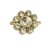 Clips de chaussures amovibles en métal en forme de fleur pour femmes, boucles de chaussures en cristal