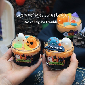 Fortune Bolin hecho a mano Halloween lindo fantasma calabaza <span class=keywords><strong>cera</strong></span> de soja velas perfumadas baja temperatura alta apariencia caja de regalo adornos - Product Image 5