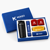 Kit de bien-être sportif personnalisé avec shaker à protéines, bandes de résistance, serviette de sport, bandeau et bracelets, ensemble cadeau de fitness pour la salle de sport