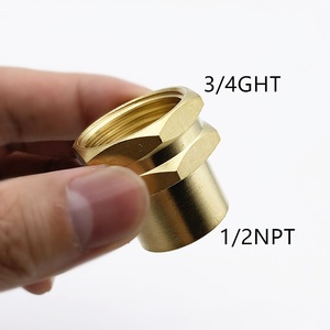Adattatore per Tubo da Giardino in Ottone da 3/4 <span class=keywords><strong>GHT</strong></span> a 1/2 NPT, Connettore per Tubi dell'Acqua Liscio, Tecnica di Fusione, Raccordi per Tubi di Alta Qualità - Product Image 2