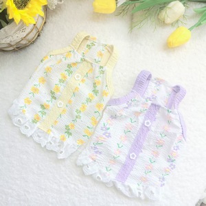 Beautiful Pets Summer Floral Dress For <b>Cats</b> Breathable Tank Top Pet <b>Clothes</b> - Product Image 3