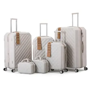 Factory Price High Quality 12/14/20/24/28 Travel Trolley Suitcase 6pcs ABS Luggage Sets